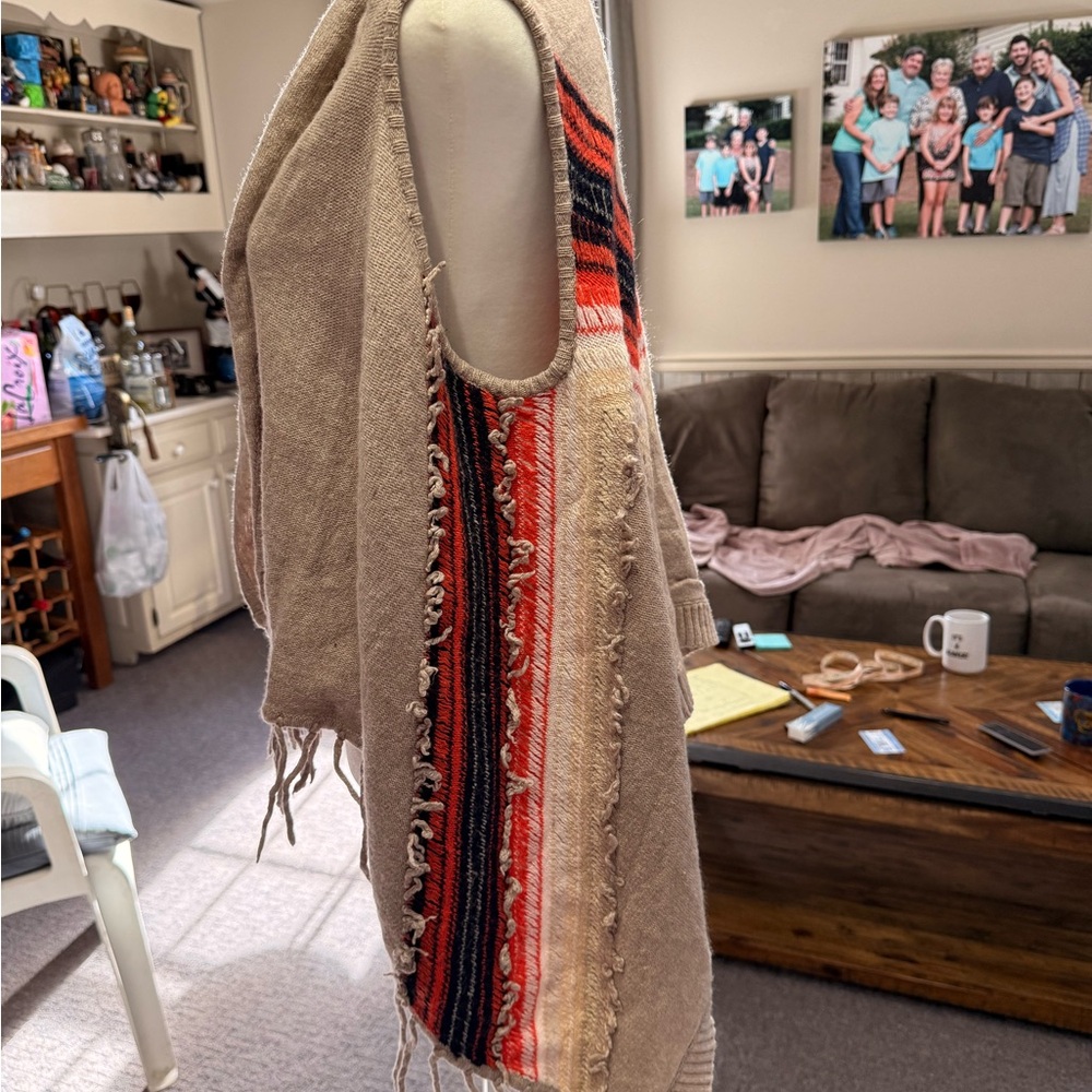 Women's Ella Moss boho Chevron Sweater Vest - Picture 3 of 4
